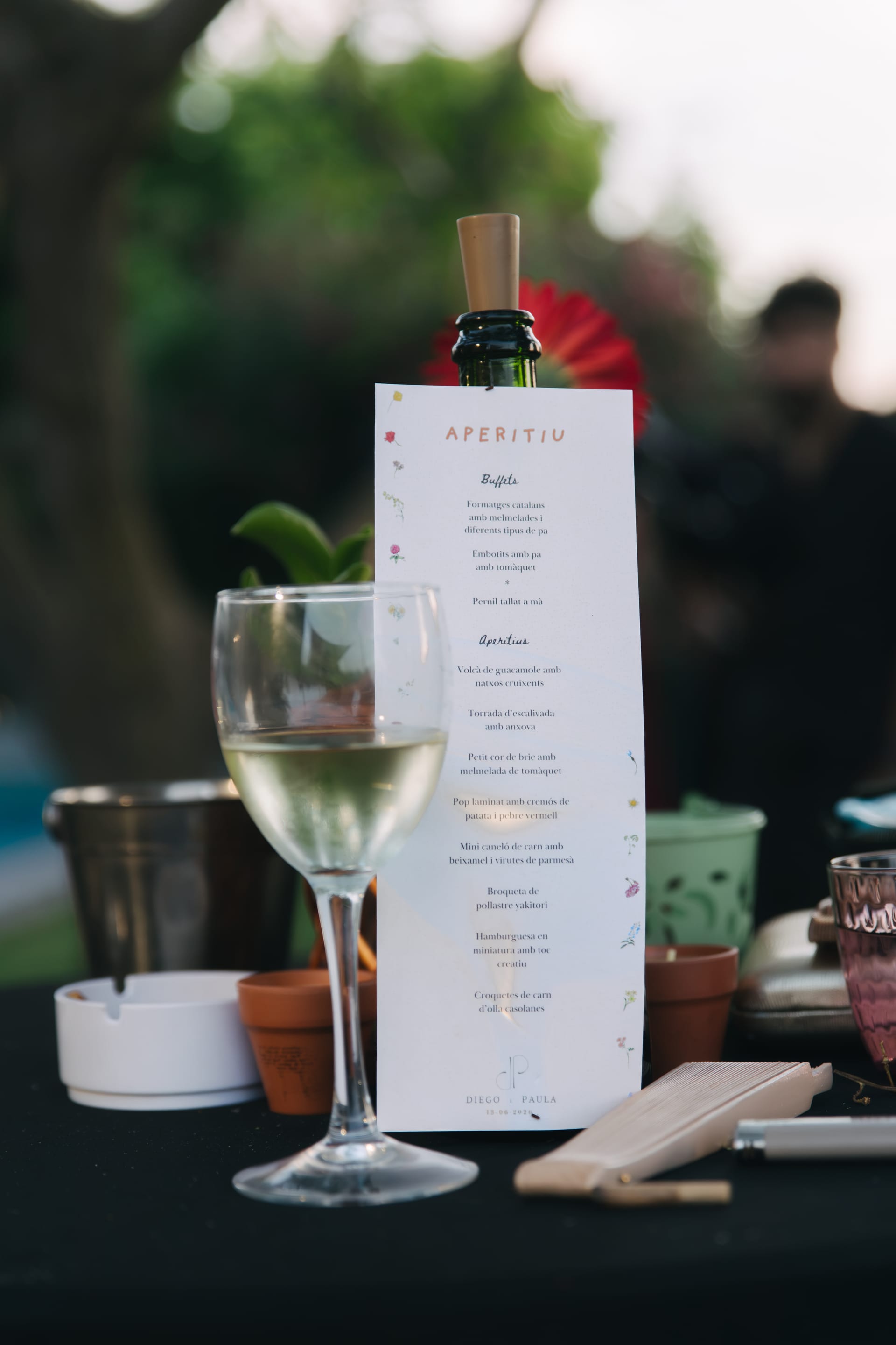 La carta de l'aperitiu